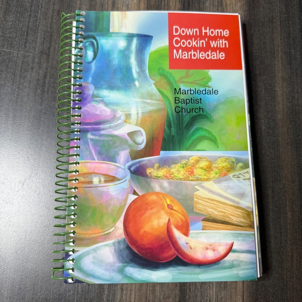 Down Home Cookin' with Marbledale Cookbook Spiral Bound Recipes Vintage